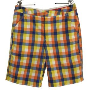 PUMA Golf Plaid USP Dry Cell Shorts Mens 32